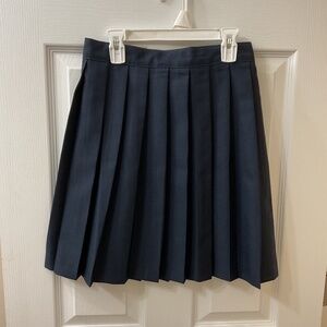 French Toast Navy Blue Pleated Girls School Uniform Skirt Size 8